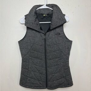 *SOLD* The North Face Women's Dark Gray Collared Vest Size M